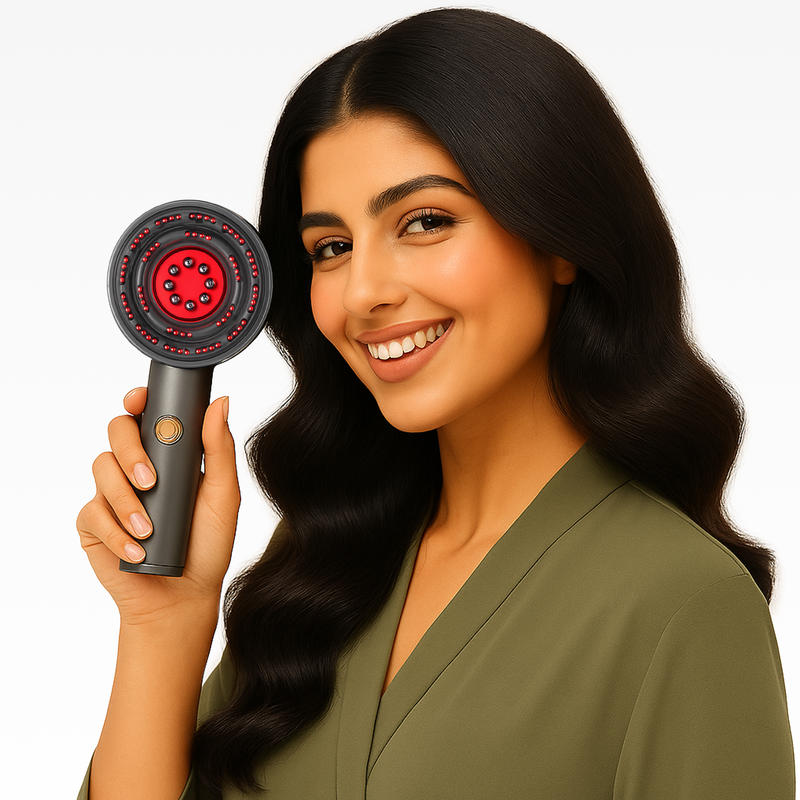 فرشاة تدليك فروة الرأس لتحفيز نمو الشعر